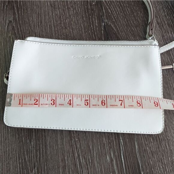 DAVID JONES Women's Synthetic Leather Crossbody Wristlet Clutch with Wrist Strap - Picture 7 of 11